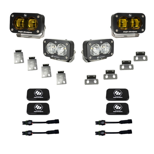 Kit de Faros de Niebla Baja Designs S2 SAE/S2 Sport Fog Pocket Kit | Ford 2021-2026 F-150 Raptor; 2023-2026 Bronco Raptor, 2024-2026 F-150 Raptor 37/R