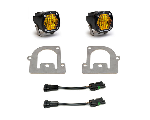 Kit de luces/faros de niebla Baja Designs Ford S1 Fog Pocket Light Kit - Ford 2021-2024 Bronco Sport (Light Pattern: Wide Cornering, Color: Baja Amber)