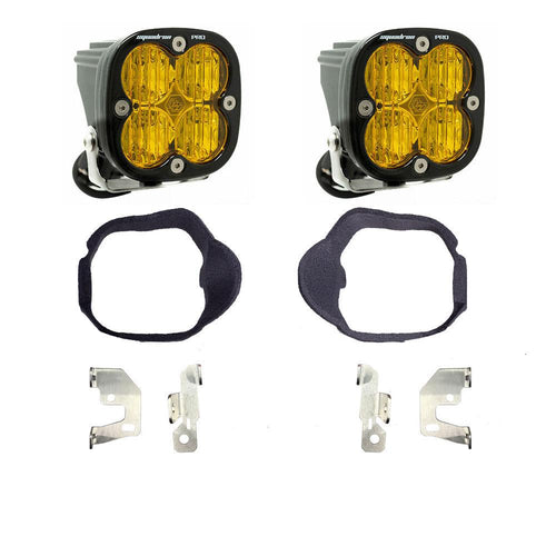 Kit de luces/faros de niebla Baja Designs Mercedes Squadron Pro Fog Pocket Light Kit - Mercedes 2014-2018 Sprinter Van (Light Pattern: Wide Cornering, Color: Baja Amber)
