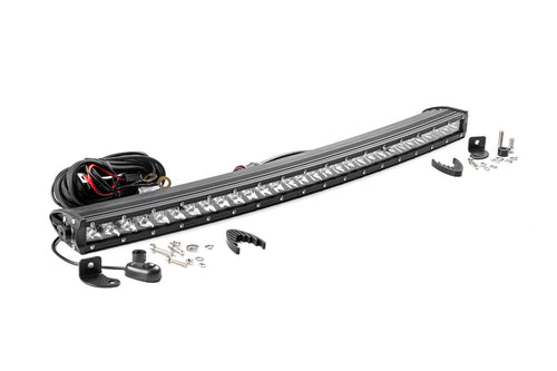 30 Inch LED Serie Cromado Light Bar | Curvo | Single Row