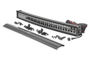 30 Inch LED Serie Negro Light Bar | Curvo | Dual Row | Blanco Frío DRL