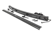 54 Inch LED Serie Negro Light Bar | Curvo | Dual Row | Blanco Frío DRL
