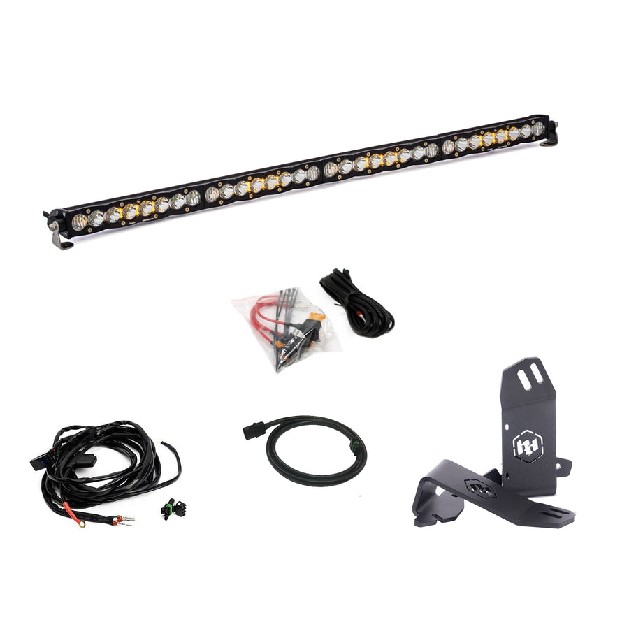 Barra de luz LED Baja Designs Kawasaki Teryx KRX 40" S8 Roof Bar Kit - 2020-2024 Kawasaki Teryx KRX 1000 (Light Pattern: Driving/Combo, Color: Clear)