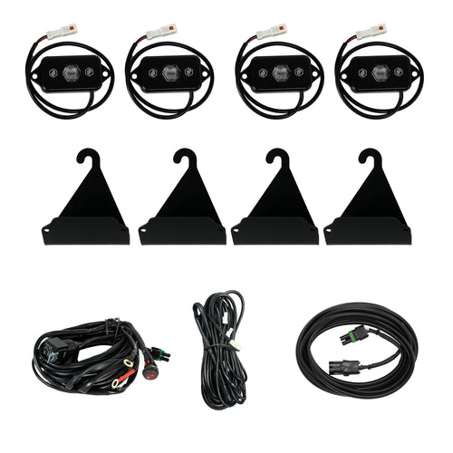Accesorio de iluminacion Baja Designs Toyota Bed Rail Cargo Light Kit - 2005-On Toyota Tacoma; 2007-On Toyota Tundra (Color: Red)