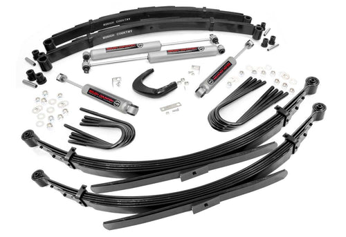 Kit de Elevación de 4 Pulgadas | 56 Inch RR Resortes | Chevy/GMC 3/4 Ton Suburban/C25/K25 Truck (77-87)