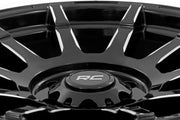 Rough Country 83 Serie Rin | Una Pieza | Negro Brillante | 20x9 | 6x135 | -12mm