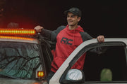 Sudadera con Capucha Rough Country | Heater | Rojo/Gris | MD