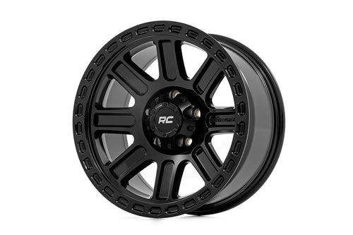 Rough Country 84 Serie Rin | Negro Brillante | 18x8.5 | 6x5.5 | +0mm