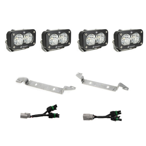 Kit de luces/faros de niebla Baja Designs S2 Sport OEM Fog Light Replacement Kit - 2025-2026 Toyota 4Runner Pro/Trailhunter (Light Pattern: Wide Cornering, Color: Clear)
