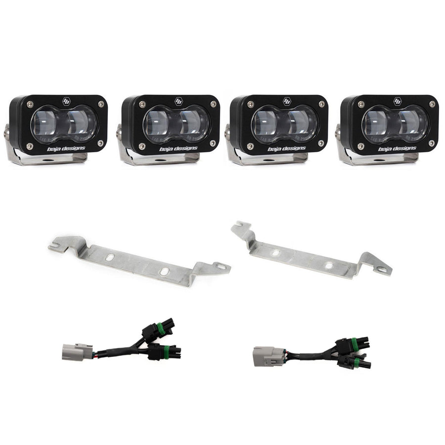 Kit de luces/faros de niebla Baja Designs S2 SAE OEM Fog Light Replacement Kit - 2024-2026 Toyota Tacoma Pro/Trailhunter (Light Pattern: SAE Fog, Color: Clear)