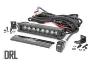 8 Inch LED Serie Negro Light Bar | Single Row | Ámbar DRL
