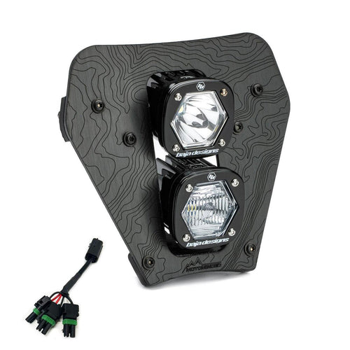 Luz Auxiliar LED Baja Designs KTM Dual S1 "Gemini" (D/C) LED Headlight Kit con Hi-Low arnes | 2024-2026 KTM EXC-F