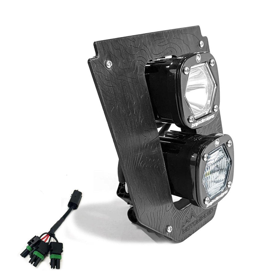 Luz Auxiliar LED Baja Designs Husqvarna Dual S1 "Gemini" (D/C) LED Headlight Kit con Hi-Low arnes | 2024-2026 Husqvarna FE-S
