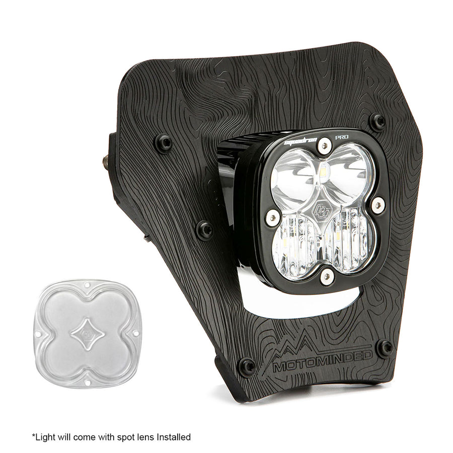 Luz auxiliar LED Baja Designs KTM Squadron Pro (D/C) LED Headlight Kit - 2024-2026 KTM XCF-W, XC-W (Light Pattern: Multi Pattern, Color: Clear)