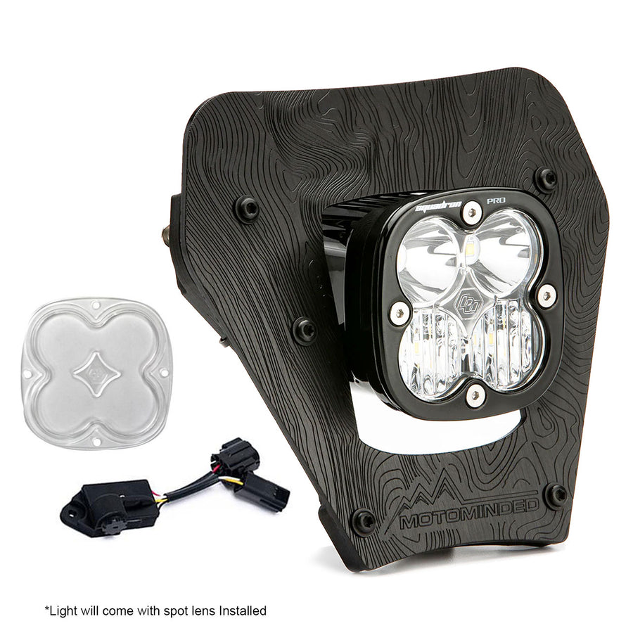 Luz auxiliar LED Baja Designs KTM Squadron Pro (D/C) LED Headlight Kit w/ Dimmer - 2024-2026 KTM EXC-F, XCF-W, XC-W (Light Pattern: Multi Pattern, Color: Clear)