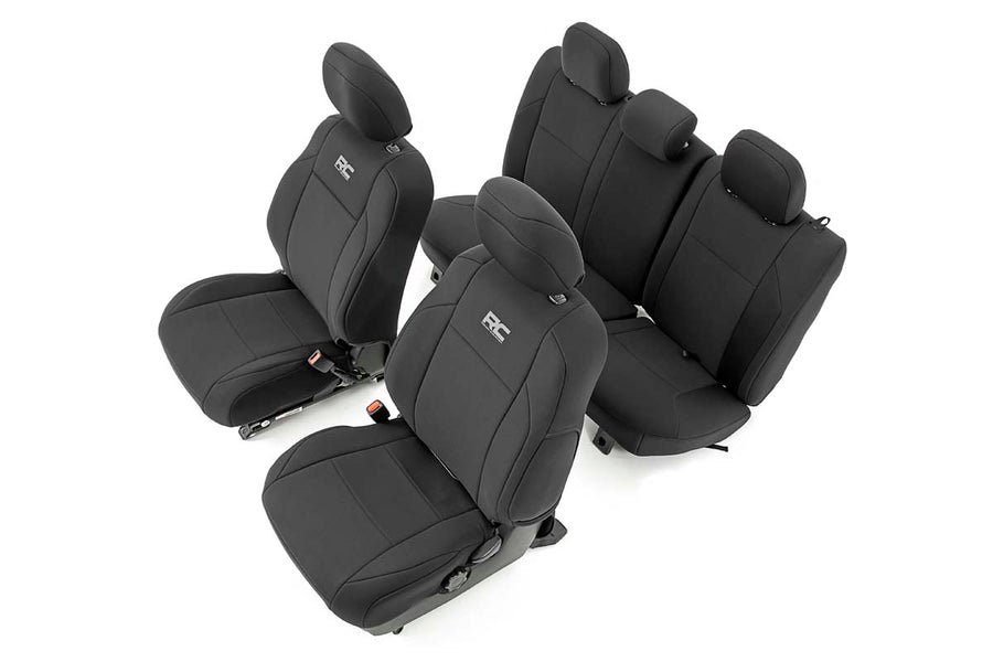 Fundas de Asiento | Delantero y Trasero | Cabina Doble | Toyota Tacoma 2WD/4WD (2016-2023)