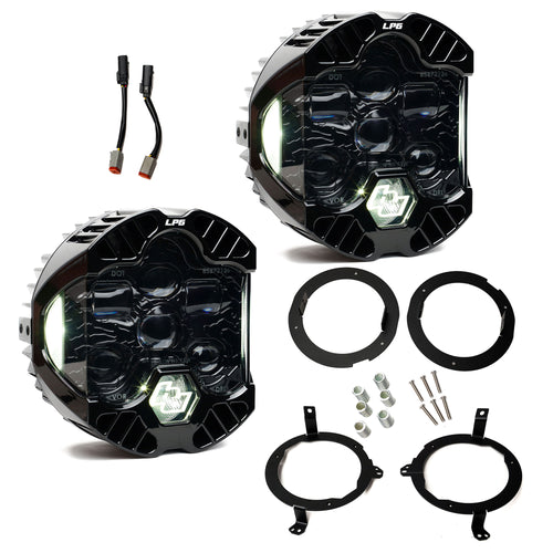 Luz Auxiliar LED Baja Designs DOT LP6 LED Headlight Kit | Jeep 2018-2026 Wrangler JL; 2020-2026 Gladiator JT; NOTE conLED Headlights