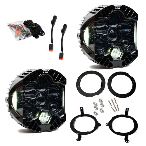 Luz Auxiliar LED Baja Designs DOT LP6 LED Headlight Kit | Jeep 2018-2026 Wrangler JL; 2020-2026 Gladiator JT; NOTE conHalogen Headlights
