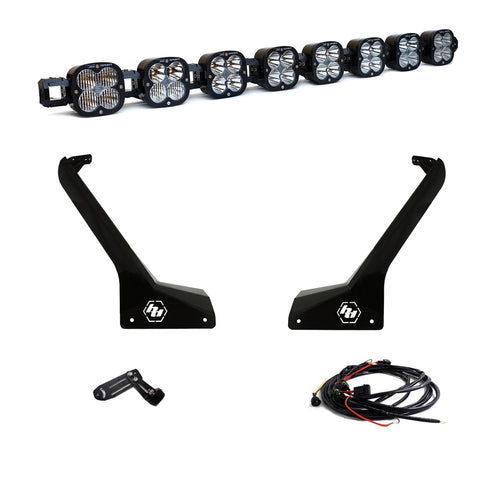 Luz Auxiliar LED Baja Designs Jeep JL/JT 8XL Linkable Roof kit de soporte de luces | Jeep 2020-2026 Gladiator; 2018-2026 Wrangler JL; Exc. Rubicon 392, Mojave, 4xE