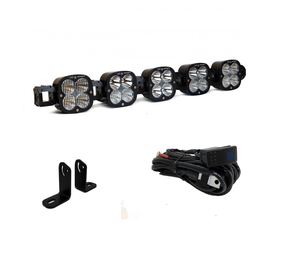 Luz auxiliar LED Baja Designs Polaris XL Linkable Roof Mount Light Kit - Polaris 2018-21 RZR Turbo S (Model: XL Sport Linkable, Light Pattern: Multi Pattern, Color: Clear)