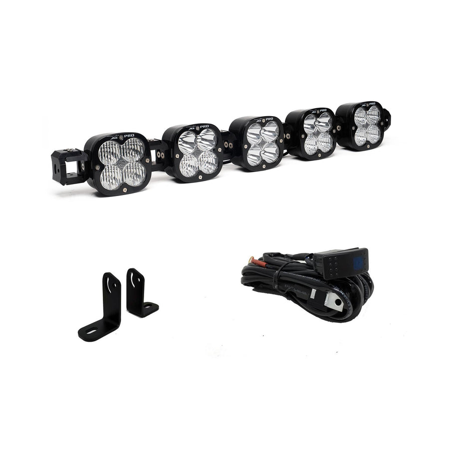 Luz auxiliar LED Baja Designs Polaris XL Linkable Roof Mount Light Kit - Polaris 2018-21 RZR Turbo S (Model: XL Pro Linkable, Light Pattern: Multi Pattern, Color: Clear)