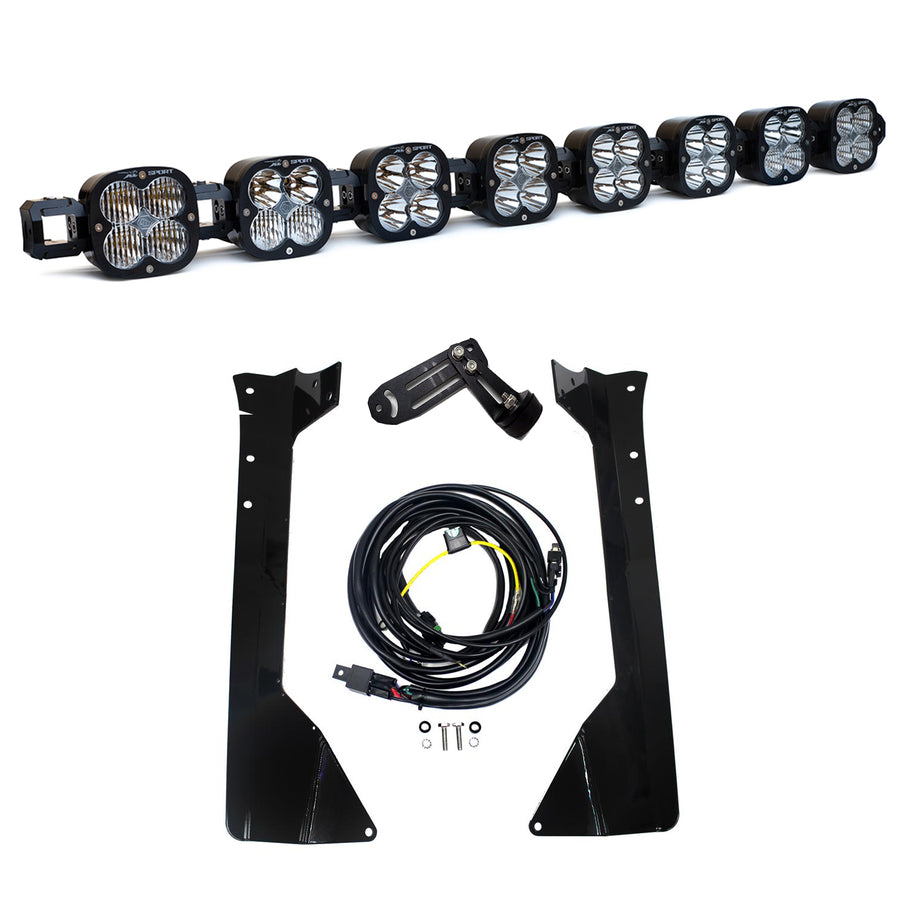 Luz auxiliar LED Baja Designs Jeep JK XL Linkable Roof Mount Light Kit - Jeep 2007-18 Wrangler JK (Model: XL Sport Linkable, Light Pattern: Multi Pattern, Color: Clear)