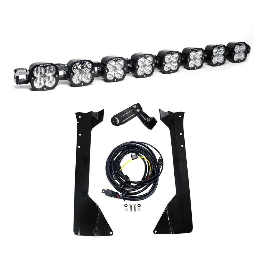 Luz auxiliar LED Baja Designs Jeep JK XL Linkable Roof Mount Light Kit - Jeep 2007-18 Wrangler JK (Model: XL Pro Linkable, Light Pattern: Multi Pattern, Color: Clear)