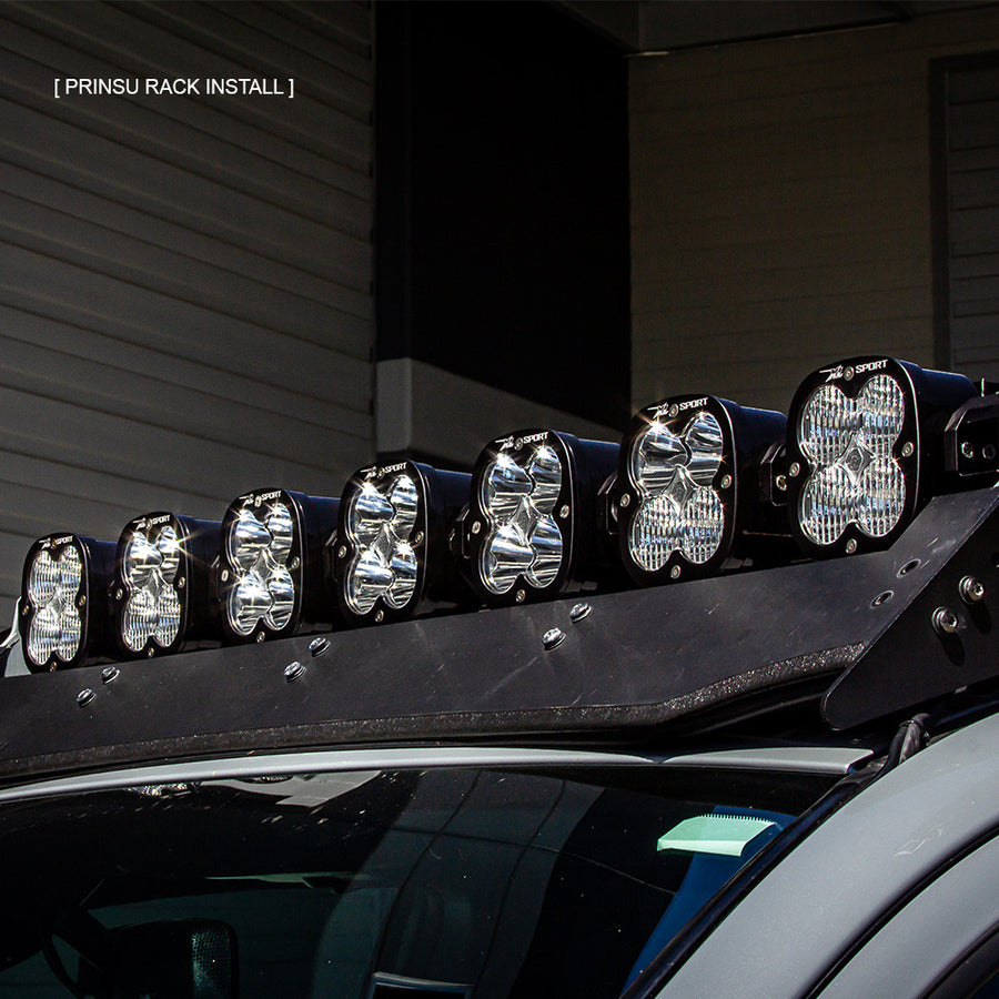 Barra de luz LED Baja Designs Toyota 7XL Linkable Roof Light Bar Kit For Prinsu Rack - Toyota 2010-24 4Runner; 2007-14 FJ Cruiser; 2005-23 Tacoma; 2007-21 Tundra (Model: XL Sport Linkable, Light Pattern: Multi Pattern, Color: Clear)