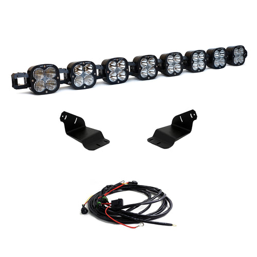 Barra de luz LED Baja Designs XL Linkable Roof Mount Light Kit - Ford 2021-2026 Bronco; 2022-2026 Bronco Raptor (Model: XL Sport Linkable, Light Pattern: Multi Pattern, Color: Clear, Wiring Type: Toggle)