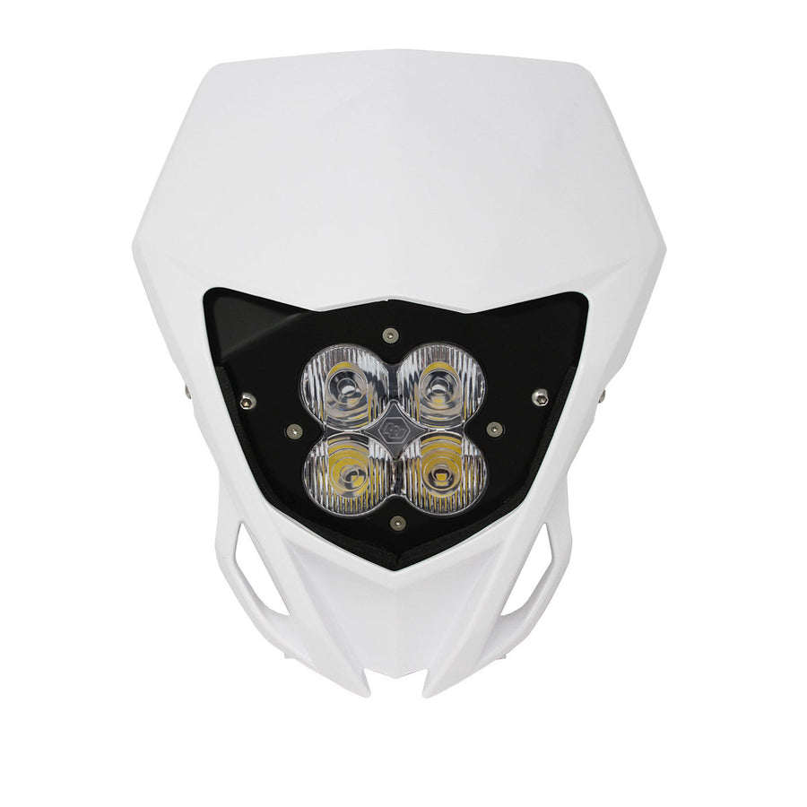 Luz auxiliar LED Baja Designs Yamaha XL80 Headlight Kit w/ Shell - Yamaha 2016-18 YZ250FX/YZ450FX (Light Pattern: Trail, Color: Clear)