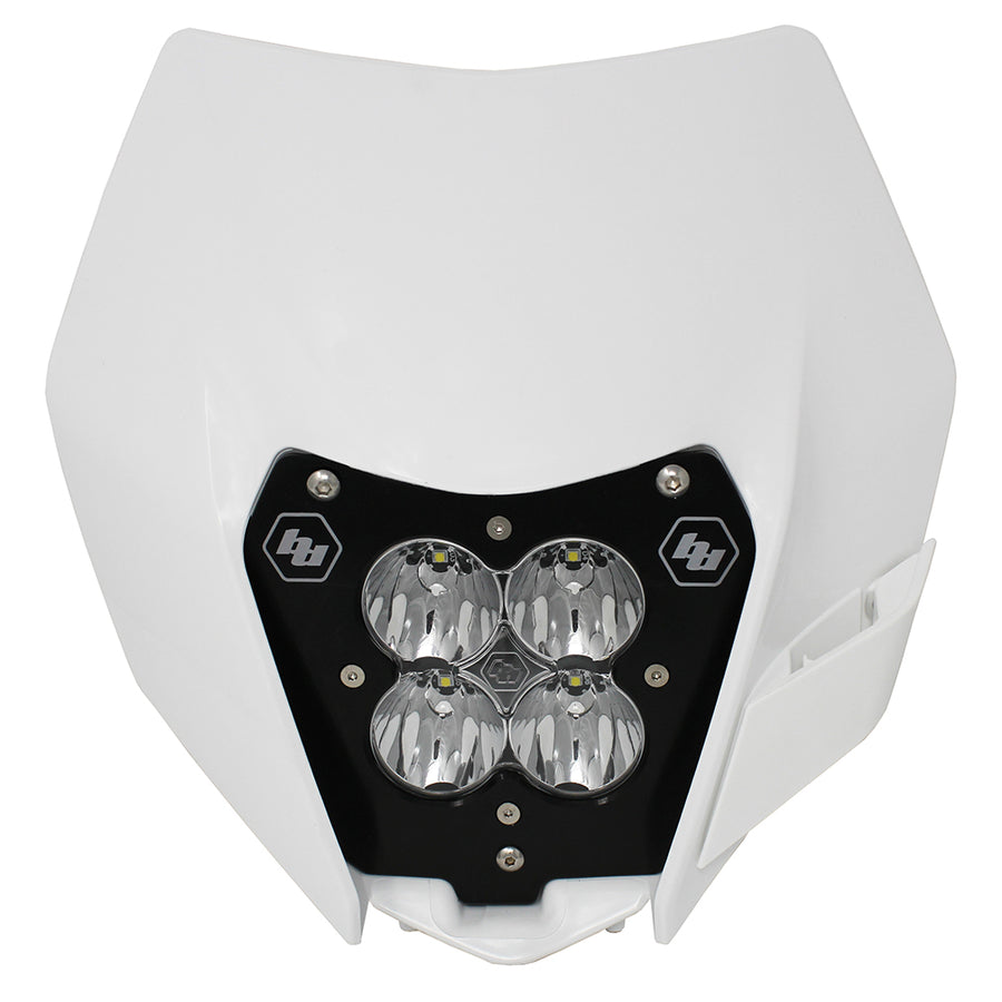 Luz auxiliar LED Baja Designs KTM XL80 (D/C) Headlight Kit w/ '14-16 Shell - KTM 2014-16 250 XCF-W/350 EXC-F/450 XC-W/500 EXC; 2013-16 500 XC-W (Light Pattern: Trail, Color: Clear)