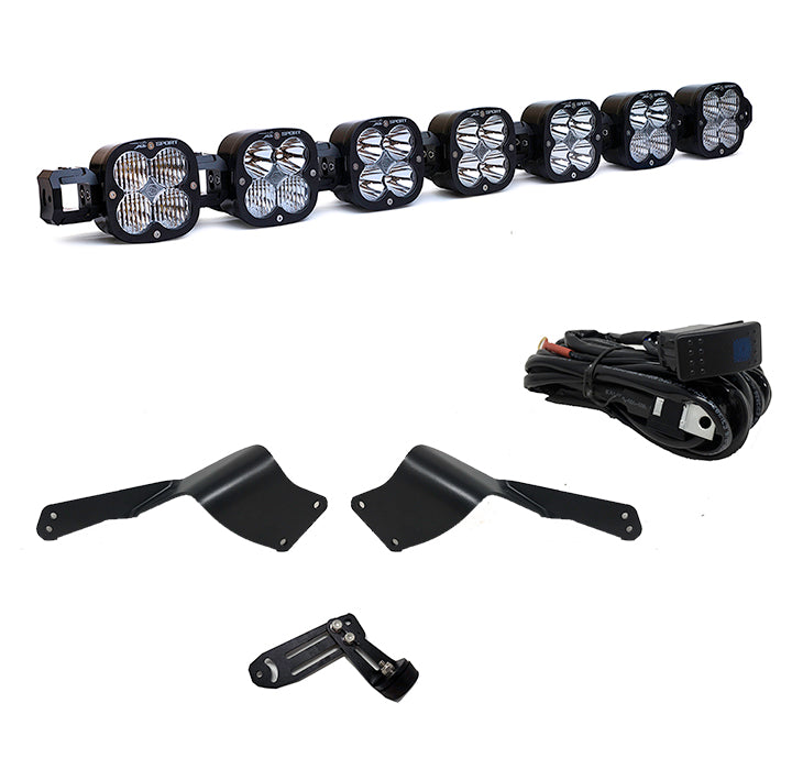 Luz auxiliar LED Baja Designs Can-Am XL Linkable Roof Mount Light Kit - Can-Am 2017-24 Maverick X3 (Model: XL Sport Linkable, Light Pattern: Multi Pattern, Color: Clear)