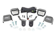 Kit de Luces LED | Montaje en Jaula | 2" Cromado Pair | Ángulo Amplio | Honda Pioneer 1000