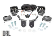 Kit de Luces LED | Montaje en Jaula | 2" Negro Pair | Ámbar DRL | Honda Pioneer 1000/Pioneer 1000-6