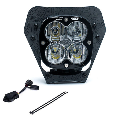 Luz Auxiliar LED Baja Designs XL40 (D/C) LED Headlight Kit con Dimmer | KTM 150-300 XC-W; 350-500 XW-F; 450 XCF-W ('24-26)
