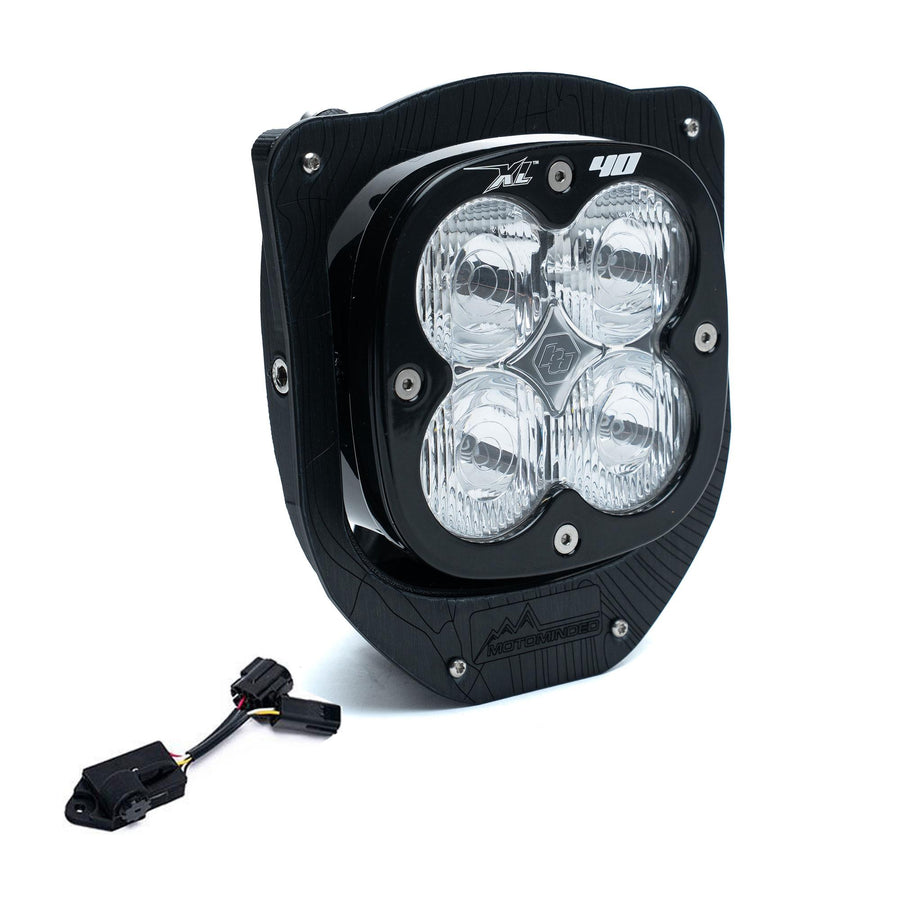Luz auxiliar LED Baja Designs XL40 (D/C) LED Headlight Kit w/ Dimmer - Husqvarna FE-S/FE-W/FE/TE ('24-26) (Light Pattern: Trail, Color: Clear)