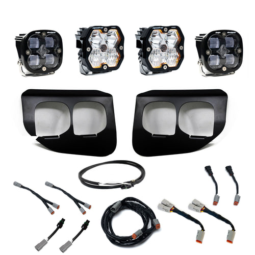 Kit de Faros de Niebla Baja Designs Squadron 2.0 Pro/Squadron SAE Dual Fog Pocket Light Kit | Ford 2020-22 F-250/350 Super Duty