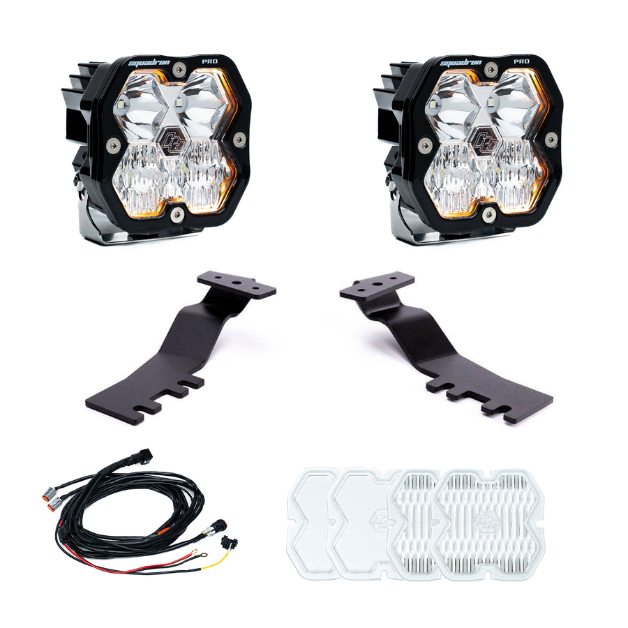 Kit de luces para pilar A Baja Designs Squadron 2.0 Pro A-Pillar Light Kit - Toyota 2025-26 4Runner (Lens Pattern: Driving Combo, Lens Color: Clear)