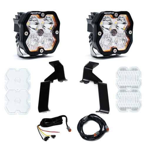 Kit de luces para pilar A Baja Designs Squadron 2.0 Sport A-Pillar Light Kit - Ford 2021-26 F-150 Raptor, 2024-26 F-150 Raptor 37/R (Lens Pattern: Driving Combo, Lens Color: Clear)