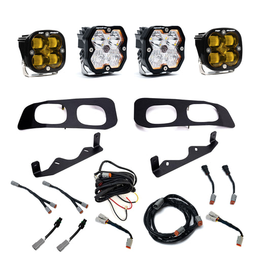 Kit de Faros de Niebla Baja Designs Squadron 2.0 Sport/Squadron SAE Dual Fog Pocket Light Kit | Ford 2023-26 F-250/350 Super Duty