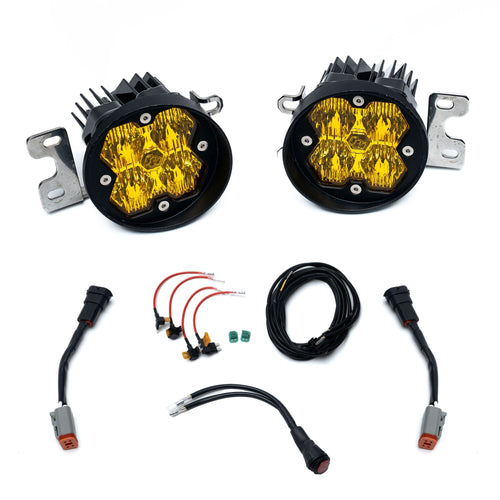 Kit de luces/faros de niebla Baja Designs Squadron-R 2.0 Sport Fog Pocket Light Kit - Toyota 2010-24 4Runner; 2012-23 Tacoma; 2014-21 Tundra (Lens Pattern: Wide Cornering, Lens Color: Baja Amber)