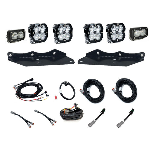 Kit de luces/faros de niebla Baja Designs Squadron 2.0 Pro/S2 Pro "Unlimited" Fog Pocket Light Kit - Ford 2017-20 F-150 Raptor (Lens Pattern: Multi Pattern, Color: Clear)