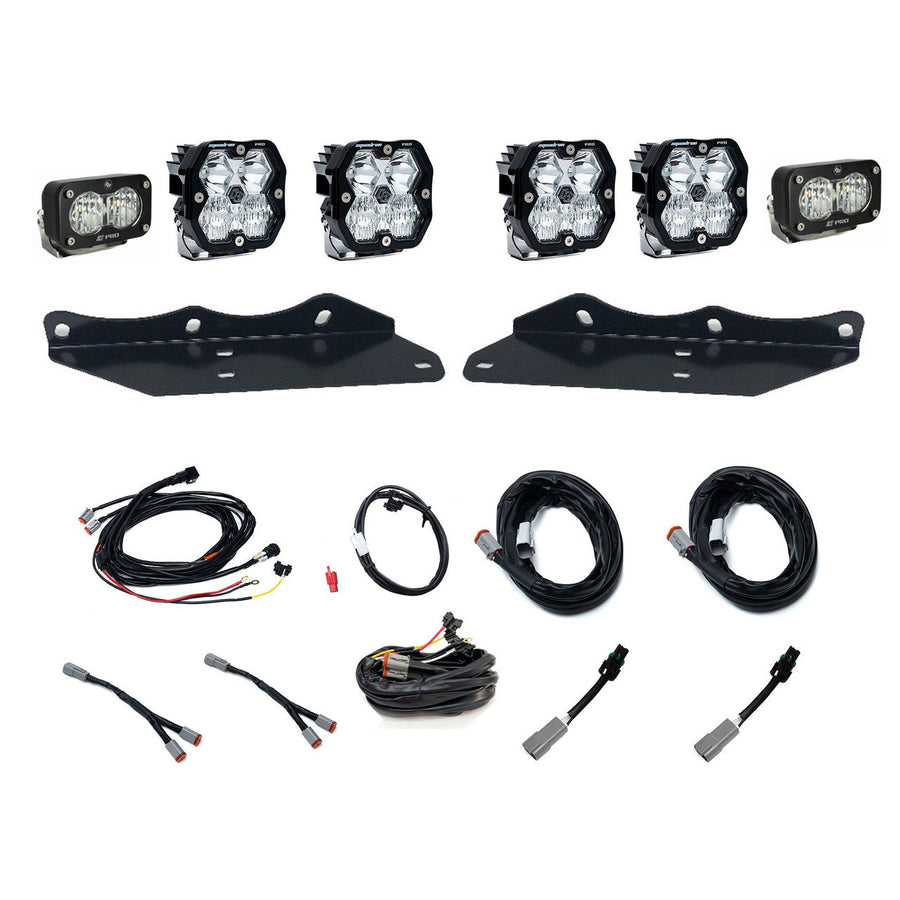 Kit de luces/faros de niebla Baja Designs Squadron 2.0 Pro/S2 Pro "Unlimited" Fog Pocket Light Kit - Ford 2017-20 F-150 Raptor (Lens Pattern: Multi Pattern, Color: Clear)