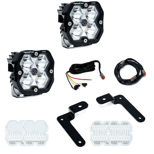 Kit de Luces A-Pillar Baja Designs Squadron 2.0 Pro A-Pillar Light Kit | Jeep 2018-26 Wrangler JL; 2020-26 Gladiator JT