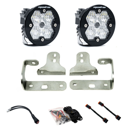 Kit de Faros de Niebla Baja Designs Squadron-R 2.0 Sport Fog Pocket Light Kit | Jeep 2018-26 Wrangler JL; 2020-26 Gladiator JT