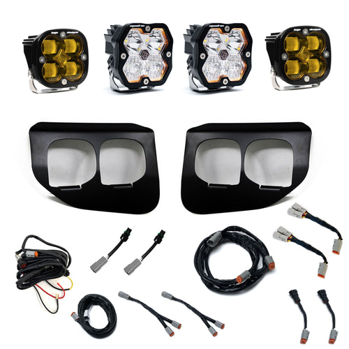 Kit de Faros de Niebla Baja Designs Squadron 2.0 Sport/Squadron SAE Dual Fog Pocket Light Kit | Ford 2020-22 F-250/350 Super Duty