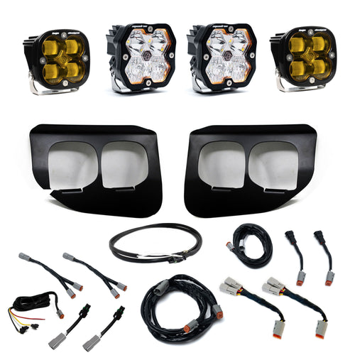Kit de Faros de Niebla Baja Designs Squadron 2.0 Sport/Squadron SAE Dual Fog Pocket Light Kit | Ford 2020-22 F-250/350 Super Duty