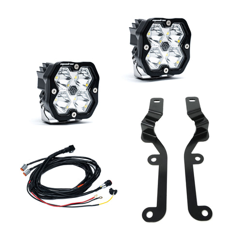 Kit de luces para pilar A Baja Designs Squadron 2.0 Sport A-Pillar Light Kit - Chevy 2019-2026 Silverado 1500 (Lens Pattern: Spot, Color: Clear)