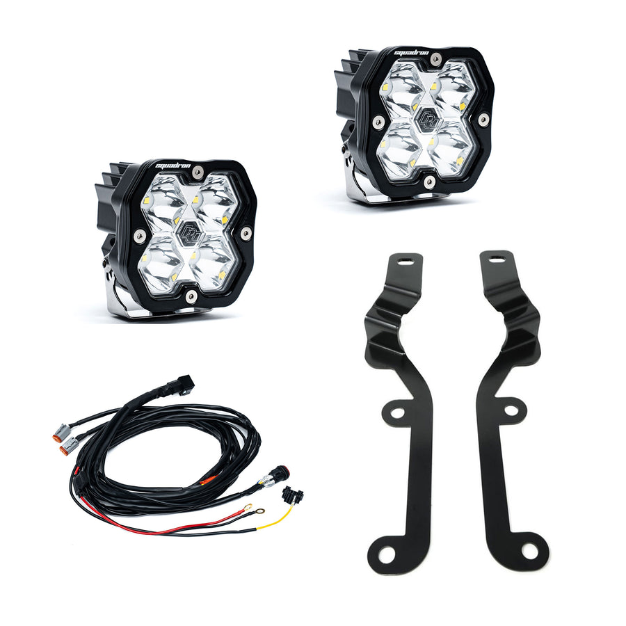 Kit de luces para pilar A Baja Designs Squadron 2.0 Sport A-Pillar Light Kit - Chevy 2019-2026 Silverado 1500 (Lens Pattern: Spot, Color: Clear)
