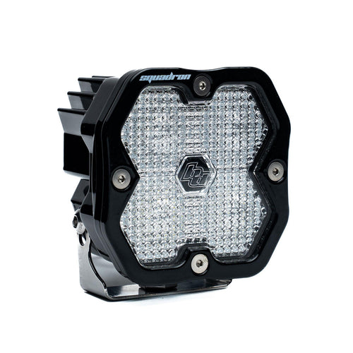 Luz auxiliar LED Baja Designs Squadron 2.0 Sport Black LED Auxiliary Light Pod - Universal (Light Pattern: Work/Scene, Color: Clear)